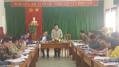 Đoàn công tác của Văn phòng điều phối nông thôn mới tỉnh Đắk Lắk làm việc tại huyện Ea H'Leo