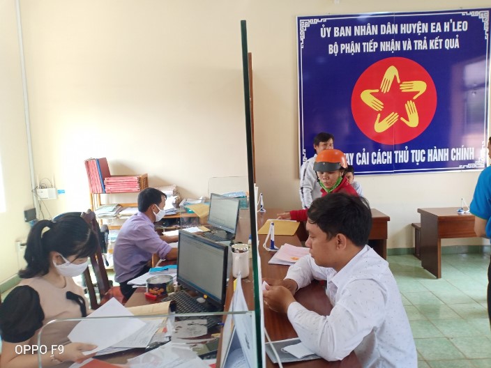 Huyện Ea H’Leo: 100% thủ tục hành chính được tiếp nhận, cập nhật thông tin, trả kết quả trên hệ thống iGate