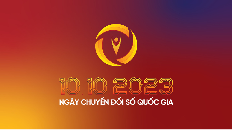BỘ NHẬN DIỆN HƯỞNG ỨNG NGÀY CHUYỂN ĐỔI SỐ QUỐC GIA 10.10.2023