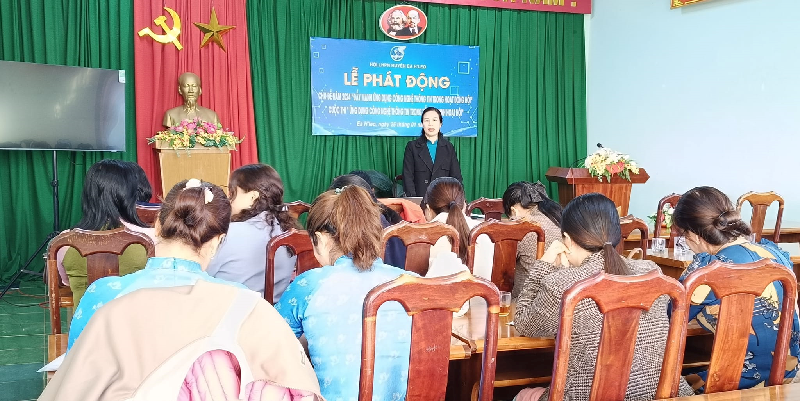 Lễ phát động chủ đề năm 2024 "Đẩy mạnh ứng dụng công nghệ thông tin trong hoạt động Hội”