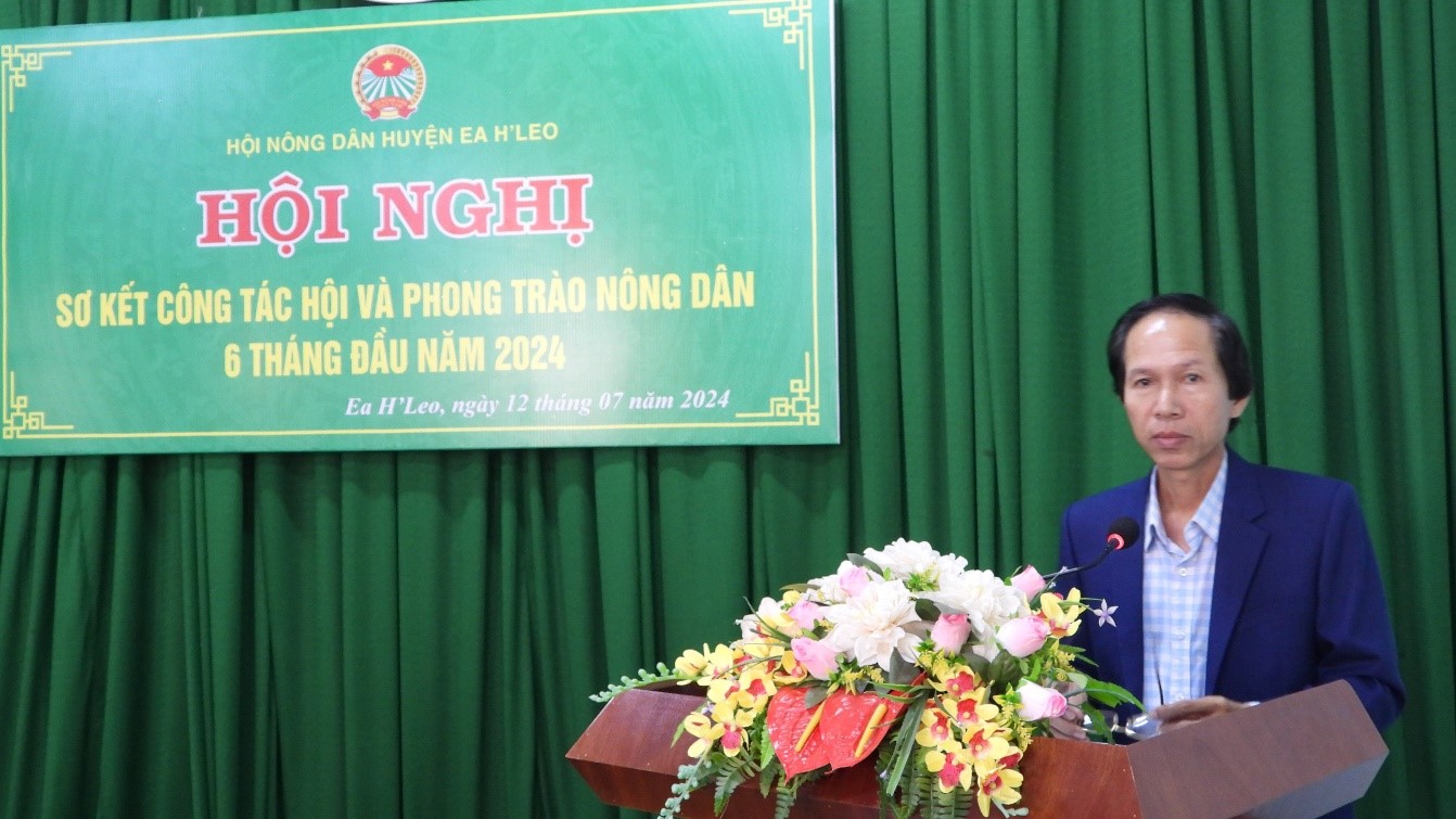 Hội Nông dân huyện Ea H’Leo sơ kết công tác 6 tháng đầu năm 2024