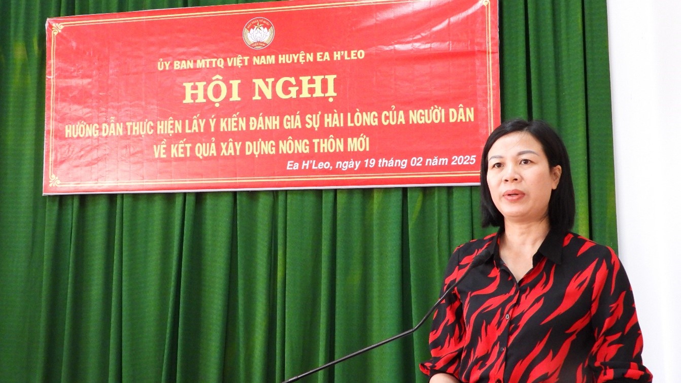 Hướng dẫn lấy ý kiến đánh giá sự hài lòng của người dân về kết quả xây dựng nông thôn mới ở xã Ea H’Leo