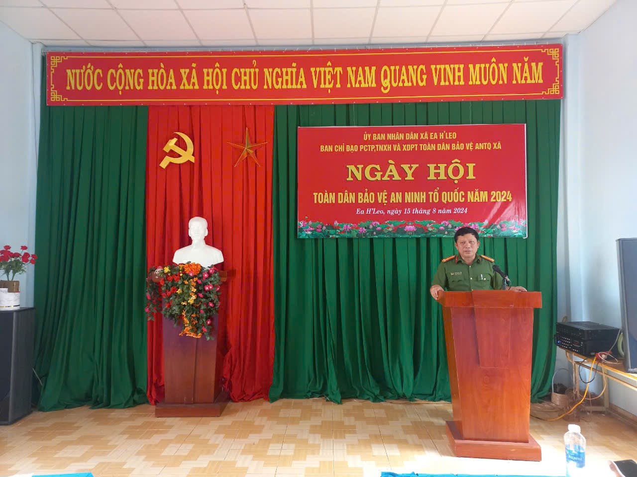 Ngày hội toàn dân bảo vệ An ninh Tổ quốc năm 2024 tại xã Ea H’Leo